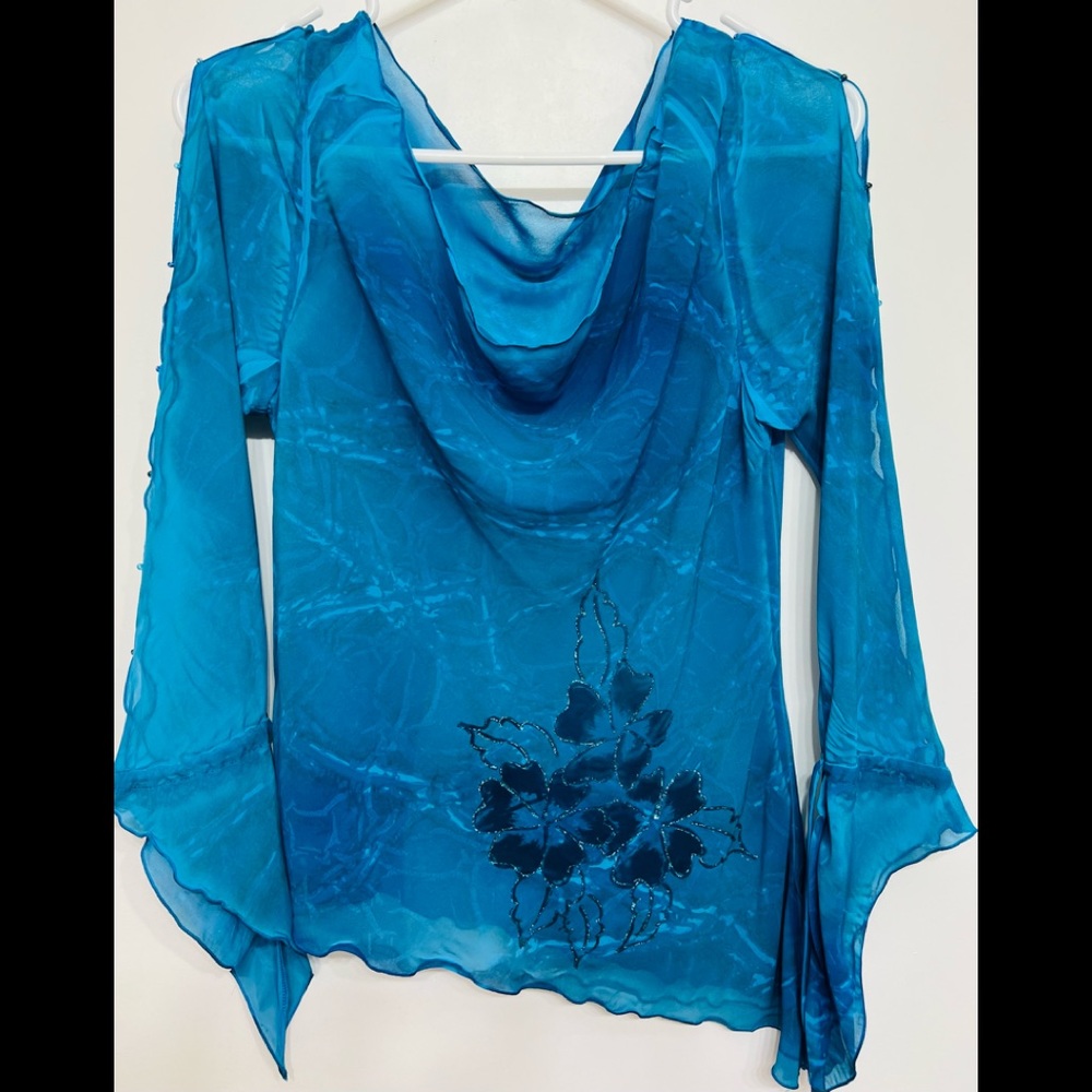 Modern Teal Colour Top